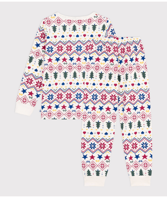 Pyjama mixte hiver en molleton PETIT BATEAU Noël