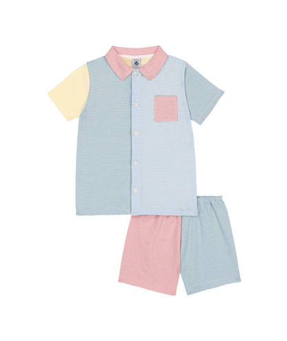 Pyjama fille Petit Bateau - Short Blanc