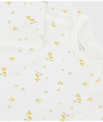 Dors-bien bébé fille Petit Bateau - Pyjama Blanc