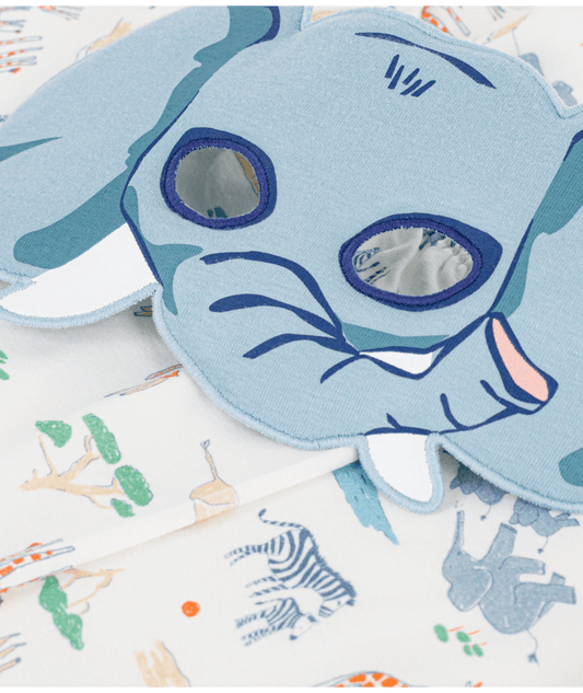 Pyjama short + masque imprimé savane PETIT BATEAU A0F6M