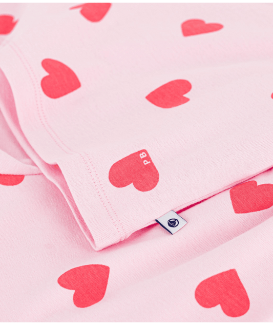 Pyjama short enfant imprimé coeurs PETIT BATEAU A0F87