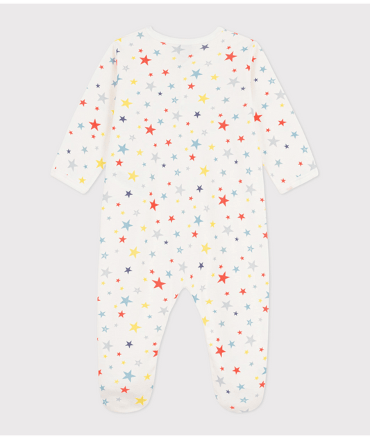 Pyjama bébé coton imprimé étoiles PETIT BATEAU A0F8T