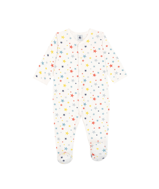 Pyjama bébé coton imprimé étoiles PETIT BATEAU A0F8T