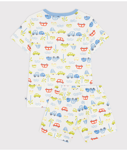 Pyjacourt garçon Petit Bateau - Pyjama Blanc