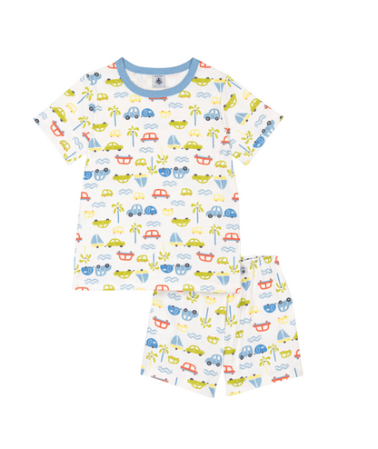 Pyjacourt garçon Petit Bateau - Pyjama Blanc