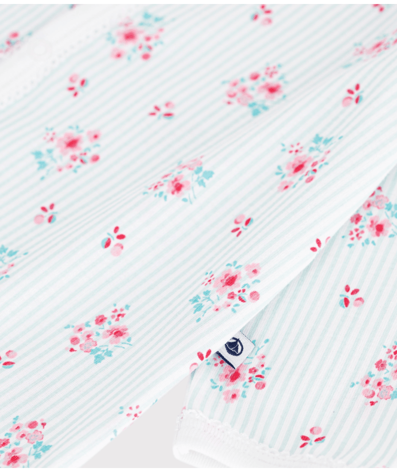 Pyjama bébé en coton imprimé fleuri PETIT BATEAU A0FXG