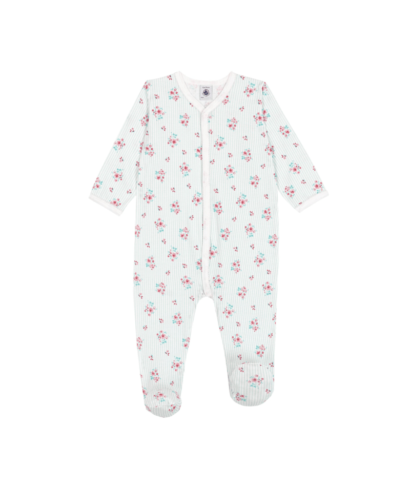 Pyjama bébé en coton imprimé fleuri PETIT BATEAU A0FXG
