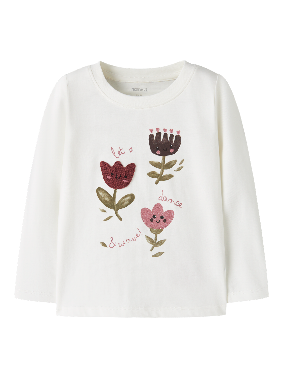 T-shirt manches longues boxy fille enfant Name It Mini - Onelia