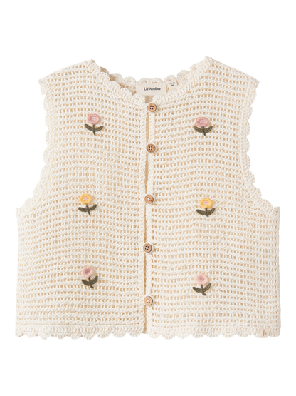 Gilets en maille-Lil' atelier mini-Nmfflora knit vest lil
