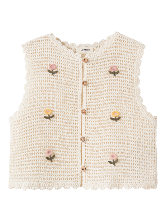Gilets en maille-Lil' atelier mini-Nmfflora knit vest lil