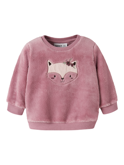 Sweat-shirt teddy bébé fille Name It Baby - Olivine