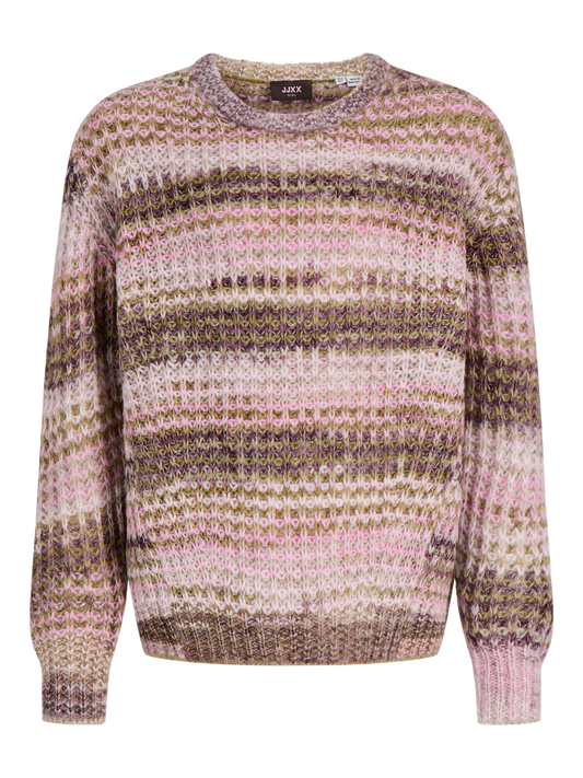 Pull-overs-Jjxx girl-Jxsimone space dye crew neck knit grl