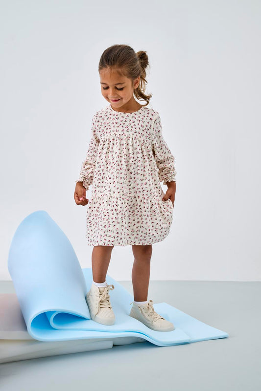 Robe courte Kids mini girl Kmgthyra life ls a-sh dress aop wvn noos