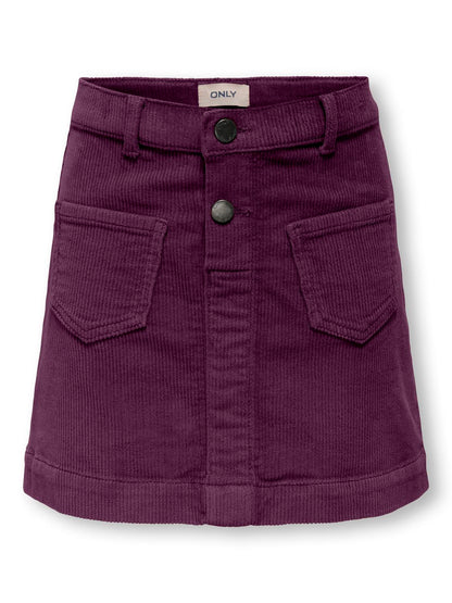 Jupe courte Kids only girl Kogamazing global hw cord skirt pnt noos
