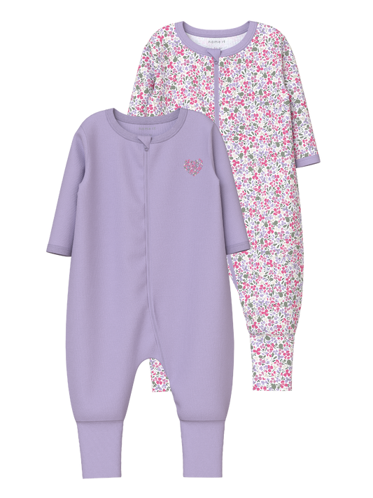 Pyjamas Name it baby Nbfnightsuit 2p zip ff petit flower noos
