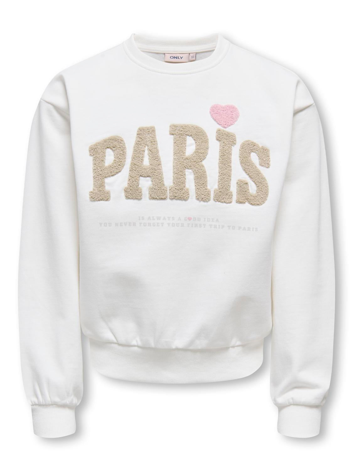 Sweat-shirt col rond imprimé fille Kids Only Girl - Naomie