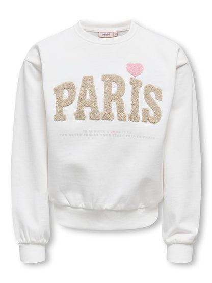 Sweat-shirt col rond imprimé fille Kids Only Girl - Naomie