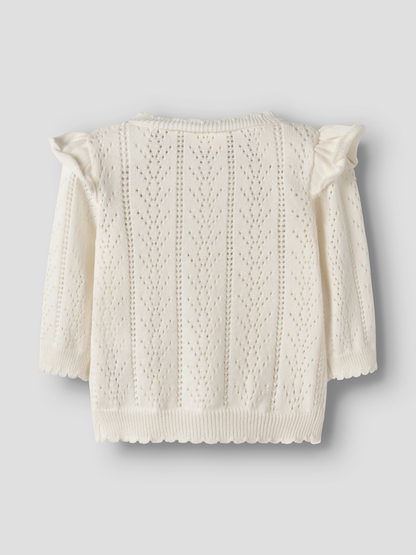 Cardigan en maille bébé fille Lil' Atelier - Jela Lait de coco