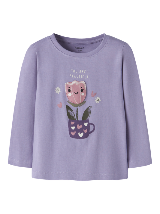 T-shirt-Name it mini-NMFONELIA LS TOP BOX