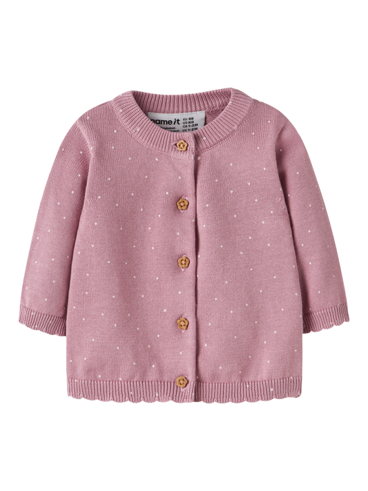 Cardigans en maille-Name it baby-NBFLADOT LS KNIT CARD